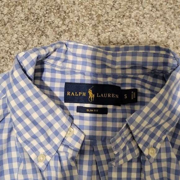 Ralph Lauren Gingham Slim Fit Button Down - Picture 3 of 8